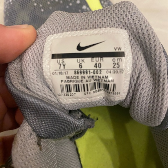 Green grey Nike air max infuriate size 7Y - Picture 5 of 11